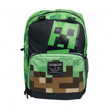 Minecraft Creeper Backpack Multicolor 17" Rucksack