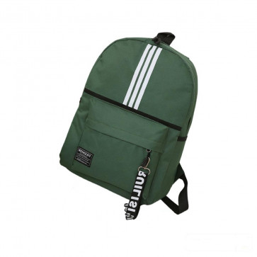 Green Racing Stripe Backpack