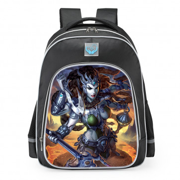 Smite Kali Demon Slayer Skin School Backpack