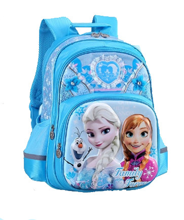 Frozen Elsa and Anna 3D Backpack, Ages 5 to 12, 17 inch