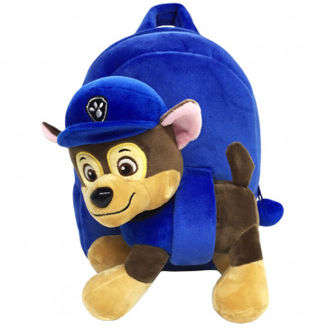 Paw Patrol Chase Plush Kids Preschool Kindergarten Backpack Rucksack