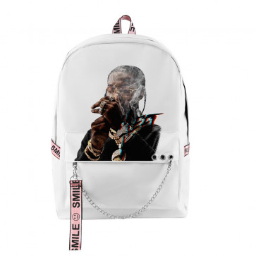 Pop Smoke Backpack Rucksack White