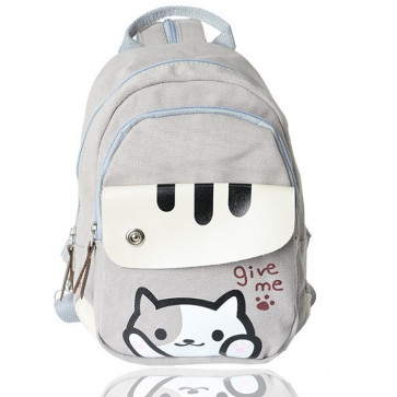 Neko Atsume Give Me Paw Canvas Backpack