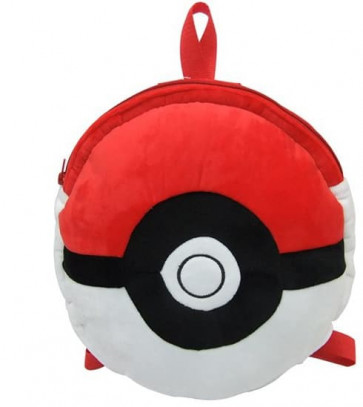 Pokemon Pokeball Soft Plush Kids Backpack (15 inch)