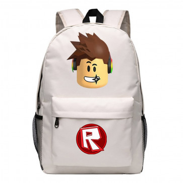 Roblox Standard Face Red Rucksack Backpack Schoolbag