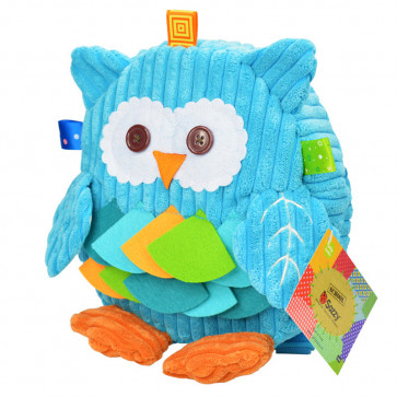 Sozzy Kids Children Toddler Corduroy Animal Backpack - Owl