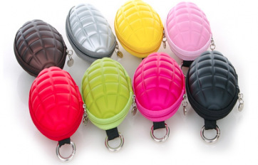 Grenade Keychain Coins Wallet Backpack Holder Hook