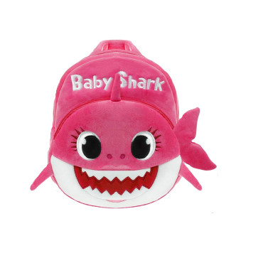 Toddler Baby Shark Pink Soft Backpack Rucksack Schoolbag
