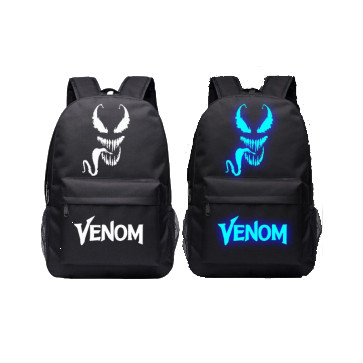 Venom Glow in the Dark Face Rucksack Backpack Schoolbag