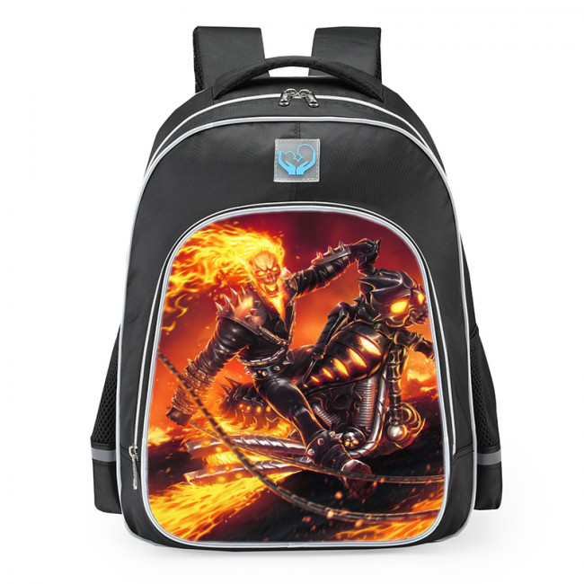 Marvel Contest Of Champions Ghost Rider School Backpack Backpackazon