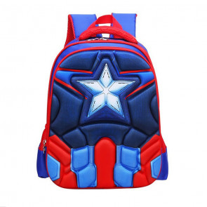Captain America Avengers Kids 3D Backpack Schoolbag Rucksack