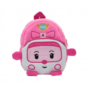 Pink Robocar Poli Soft Small Backpack Schoolbag Rucksack