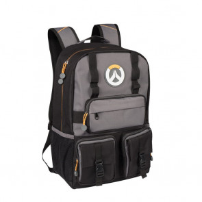 Overwatch MVP Laptop School Backpack Black/Gray 18 Inch