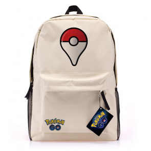 Pokemon Go White Canvas Backpack - Pokeball