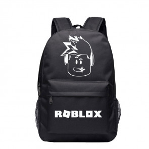 Roblox Standard Face Black Rucksack Backpack Schoolbag