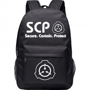 SCP Secure Contain Protector Canvas Rucksack Backpack Schoolbag