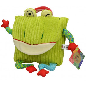Sozzy Kids Children Toddler Corduroy Animal Backpack - Frog