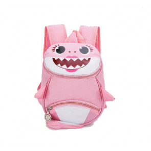 Kids Baby Shark Backpack Schoolbag Rucksack Pink