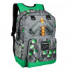Jinx Minecraft Emerald Survivalist Kids School Backpack Green