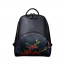 Red Flower Leather Backpack