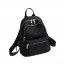Black Nylon Checkered Backpack
