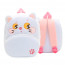Kids Preschool Kindergarten Cute Backpack Rucksack White Cat