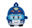 Blue Robocar Poli Soft Small Backpack Schoolbag Rucksack